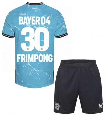 Bayer Leverkusen Jeremie Frimpong #30 Tredje trøje Børn 2023-24 Kort ærmer (+ korte bukser)